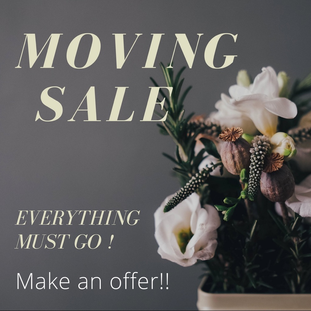 Moving sale